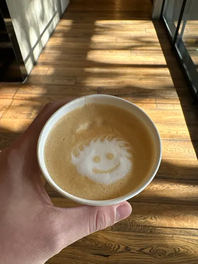 A smiling coffee